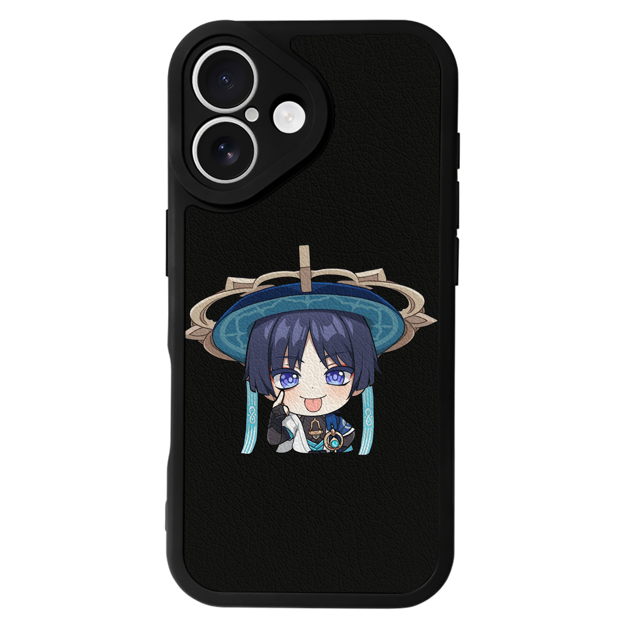 げんし神 さんペい genshin Sanpei 【iPhone 16シリーズ対応】シリコンスマホケース（レザー調） 材質：シリコン